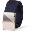 Amazon Essentials Men’s Stretch Web Golf Belt with Tactical Plaque Buckle(Navy)