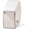 Amazon Essentials Men’s Stretch Web Golf Belt with Tactical Plaque Buckle(White)