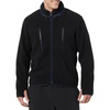 Amazon Essentials Mens Teddy Fleece Full-Zip Mock Neck Jacket with Chest Pockets(Black)