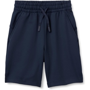 Amazon Essentials Boys’ Active Performance Stretch Knit Athletic Shorts(Navy)