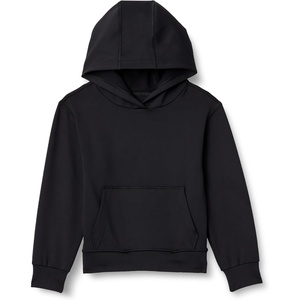 Amazon Essentials Boys’ Active Performance Stretch Knit Lightweight Hoodie Sweatshirt(Black)