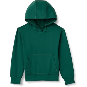Amazon Essentials Boys’ Active Performance Stretch Knit Lightweight Hoodie Sweatshirt(Dark Green)