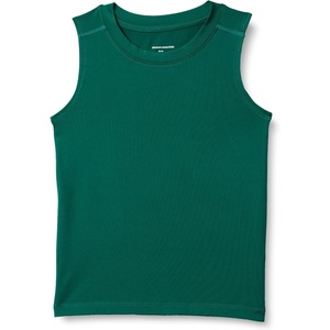 Amazon Essentials Boys’ Tech Stretch Moisture-Wicking Quick Dry Tank Top, Multipack(Dark Green)