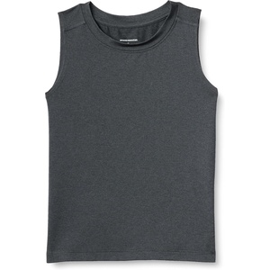 Amazon Essentials Boys’ Tech Stretch Moisture-Wicking Quick Dry Tank Top, Multipack(Heather Graphite)