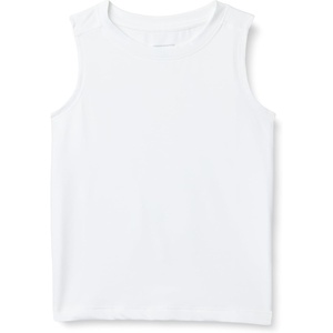 Amazon Essentials Boys’ Tech Stretch Moisture-Wicking Quick Dry Tank Top, Multipack(White)