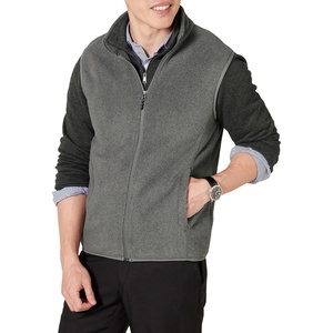 Amazon Essentials Men’s Full-Zip Polar Fleece Insulated Vest (Available in Big & Tall)(Charcoal Heather)