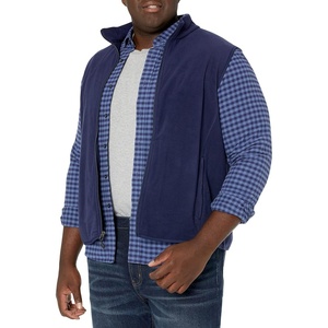 Amazon Essentials Men’s Full-Zip Polar Fleece Insulated Vest (Available in Big & Tall)(Navy)