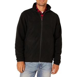 Amazon Essentials Men’s Full-Zip Polar Fleece Jacket with Zippered Pockets for Cold Outdoor Weather (Available in Big & Tall)(Black)