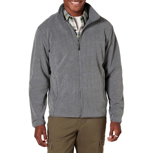Amazon Essentials Men’s Full-Zip Polar Fleece Jacket with Zippered Pockets for Cold Outdoor Weather (Available in Big & Tall)(Charcoal Heather)