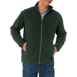 Amazon Essentials Men’s Full-Zip Polar Fleece Jacket with Zippered Pockets for Cold Outdoor Weather (Available in Big & Tall)(Forest Green)