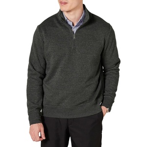 Amazon Essentials Men’s Insulated Fleece Jacket, Quarter-Zip Pullover for Cold Weather(Charcoal Heather)