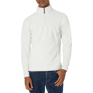 Amazon Essentials Men’s Insulated Fleece Jacket, Quarter-Zip Pullover for Cold Weather(Light Grey Heather)