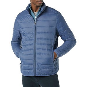 Amazon Essentials Men’s Packable Lightweight Water-Resistant Puffer Jacket (Available in Big & Tall)(Indigo)