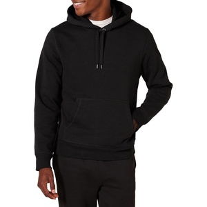 Amazon Essentials Men’s Pullover Sweatshirt Hoodie, Big & Tall Options Available(Black)