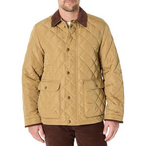 Amazon Essentials Men’s Relaxed Fit Quilted Midweight Jacket(Tan)
