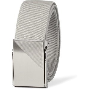 Amazon Essentials Men’s Stretch Web Golf Belt with Tactical Plaque Buckle(Grey)