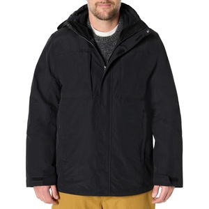 Amazon Essentials Men’s Water Resistant 3 in 1 Snow Jacket(Black)