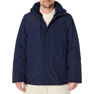 Amazon Essentials Men’s Water Resistant 3 in 1 Snow Jacket(Navy)