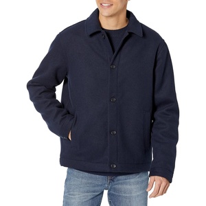 Amazon Essentials Men’s Wool Blend Bomber Jacket (Available in Big & Tall)(Navy)