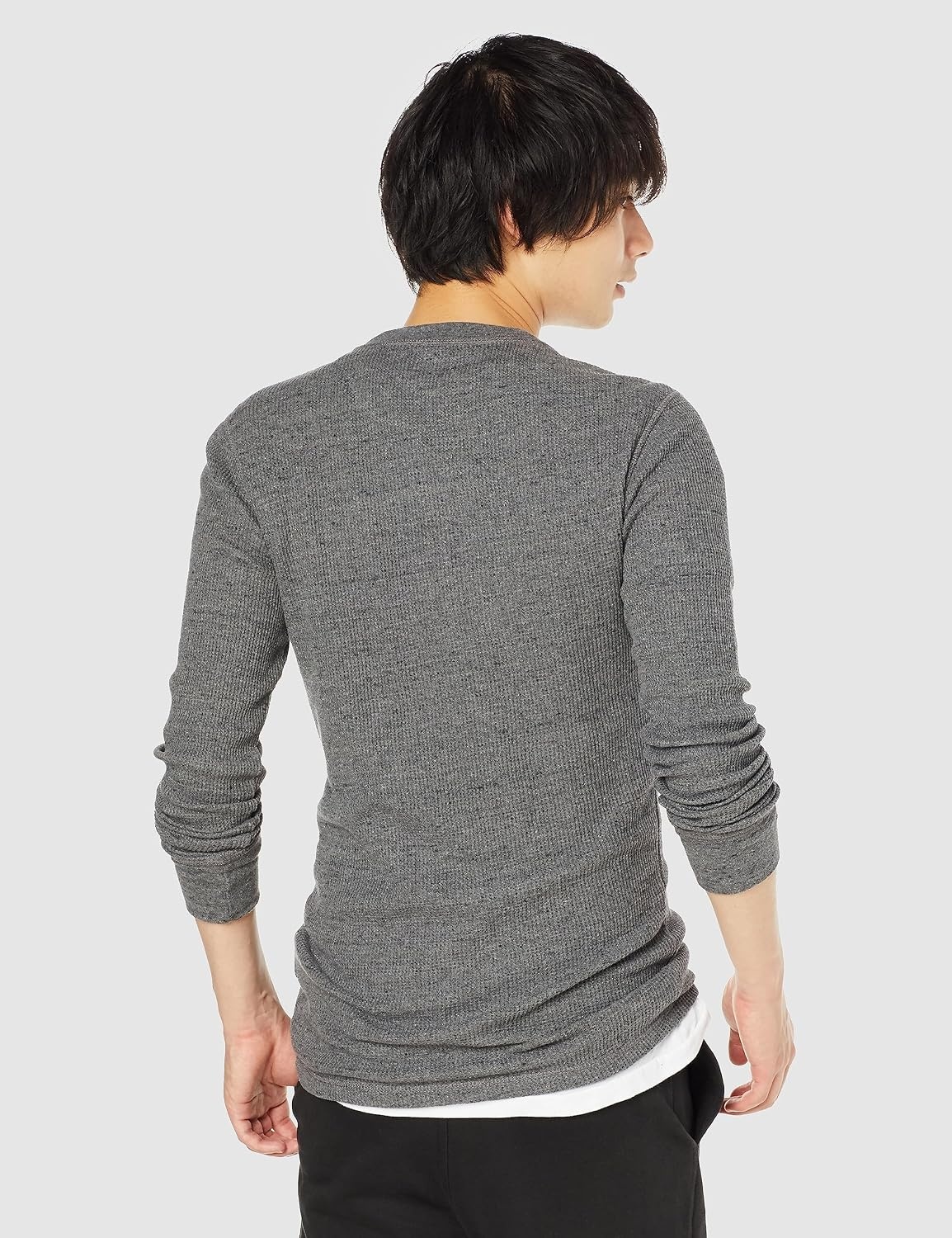 image:imageAmazon Essentials Mens Long Sleeve Waffle Henley ShirtCharcoal