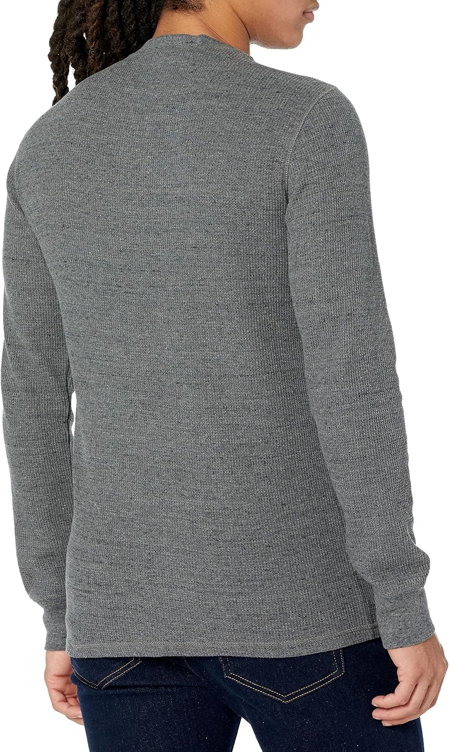 image:imageAmazon Essentials Mens Long Sleeve Waffle Henley ShirtCharcoal