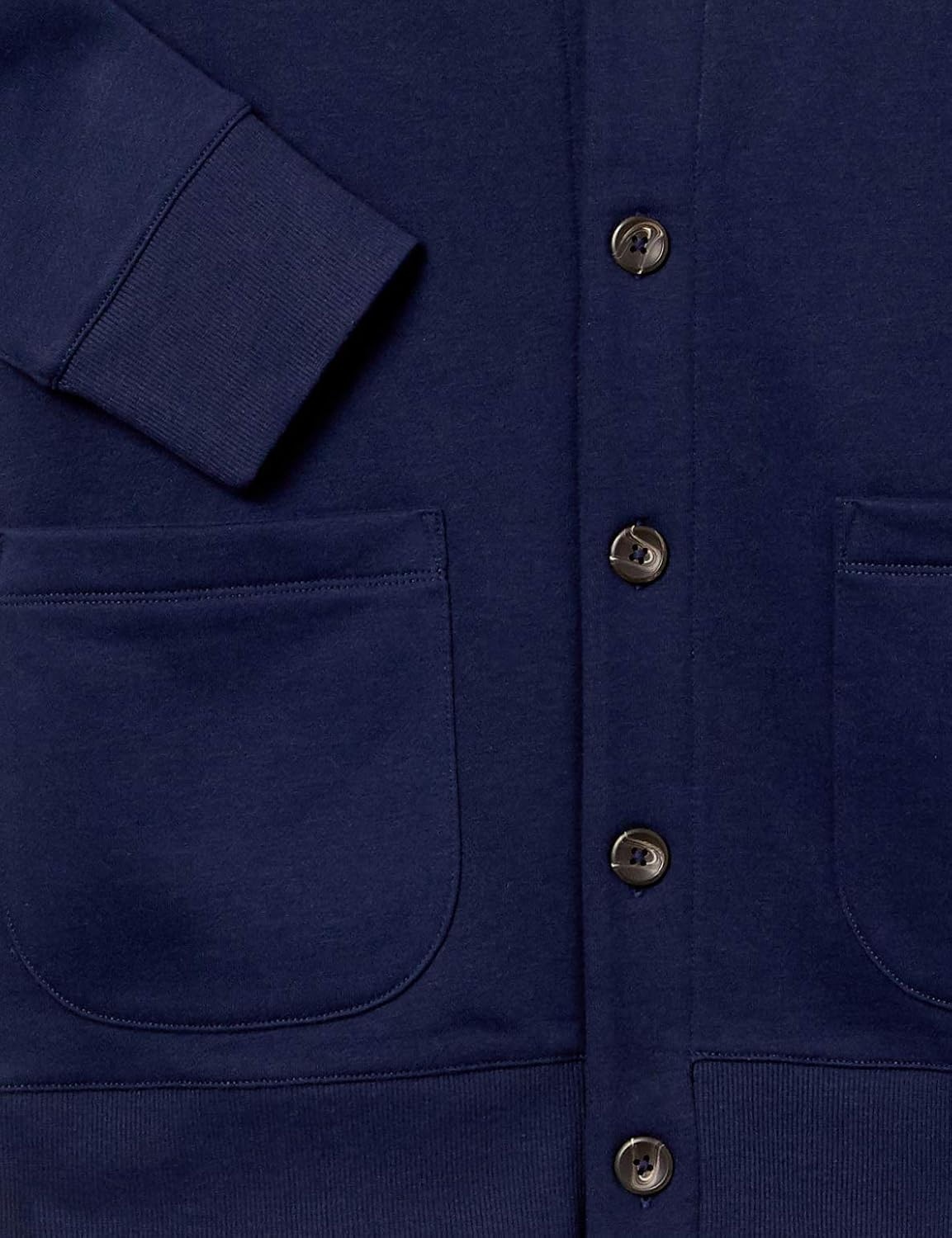 image:imageAmazon Essentials Mens LongSleeve Cardigan With ShawlCollarNavy