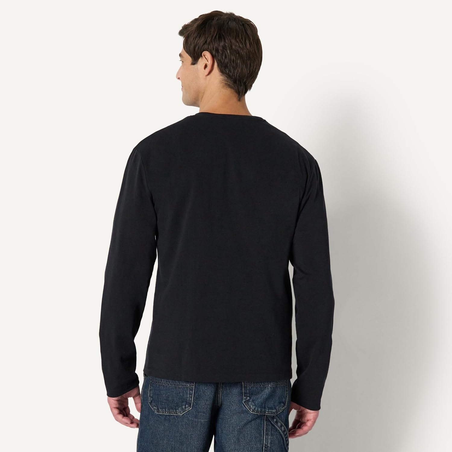 image:imageAmazon Essentials Mens LongSleeve Henley ShirtBlack