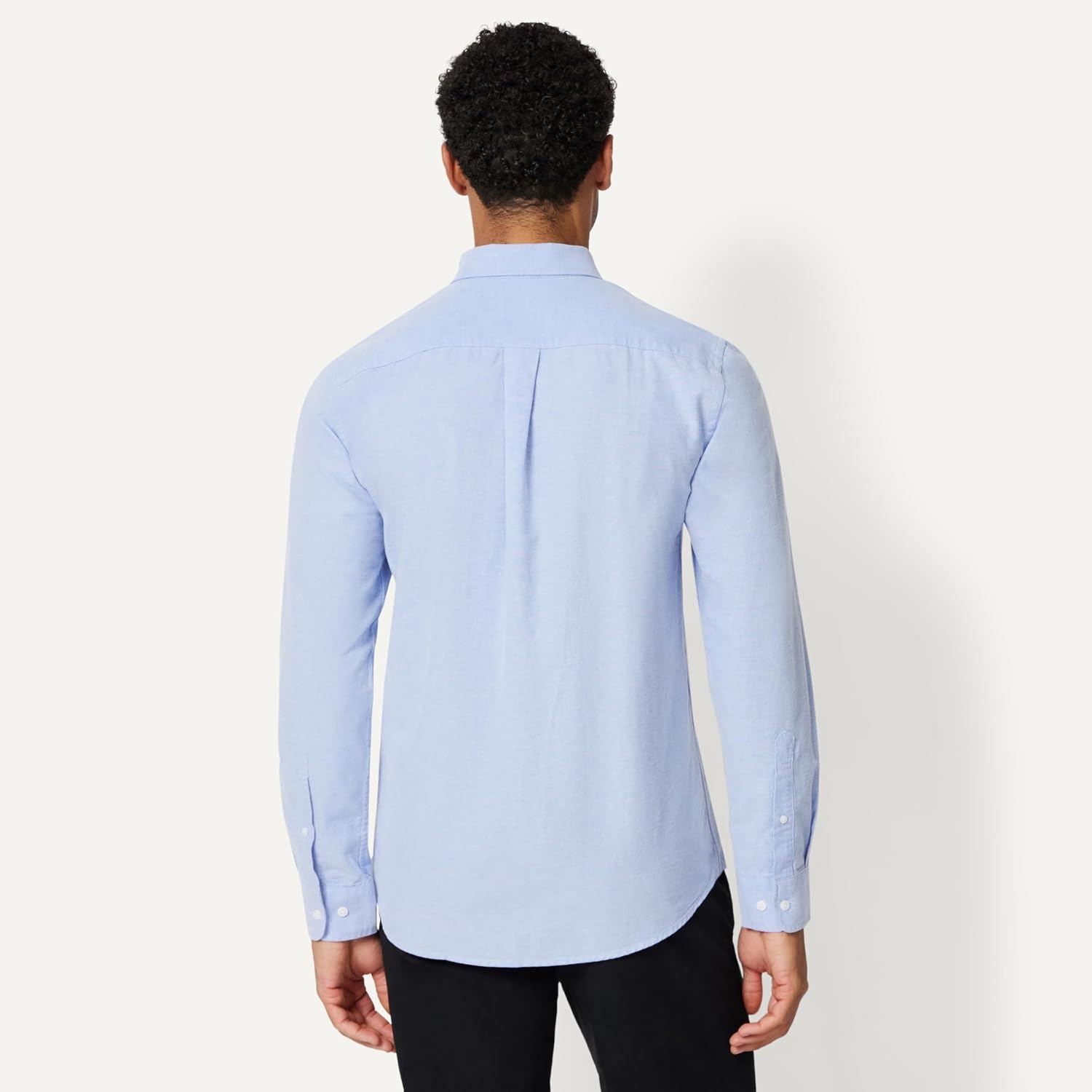 image:imageAmazon Essentials Mens LongSleeve Pocket Oxford ShirtBlue