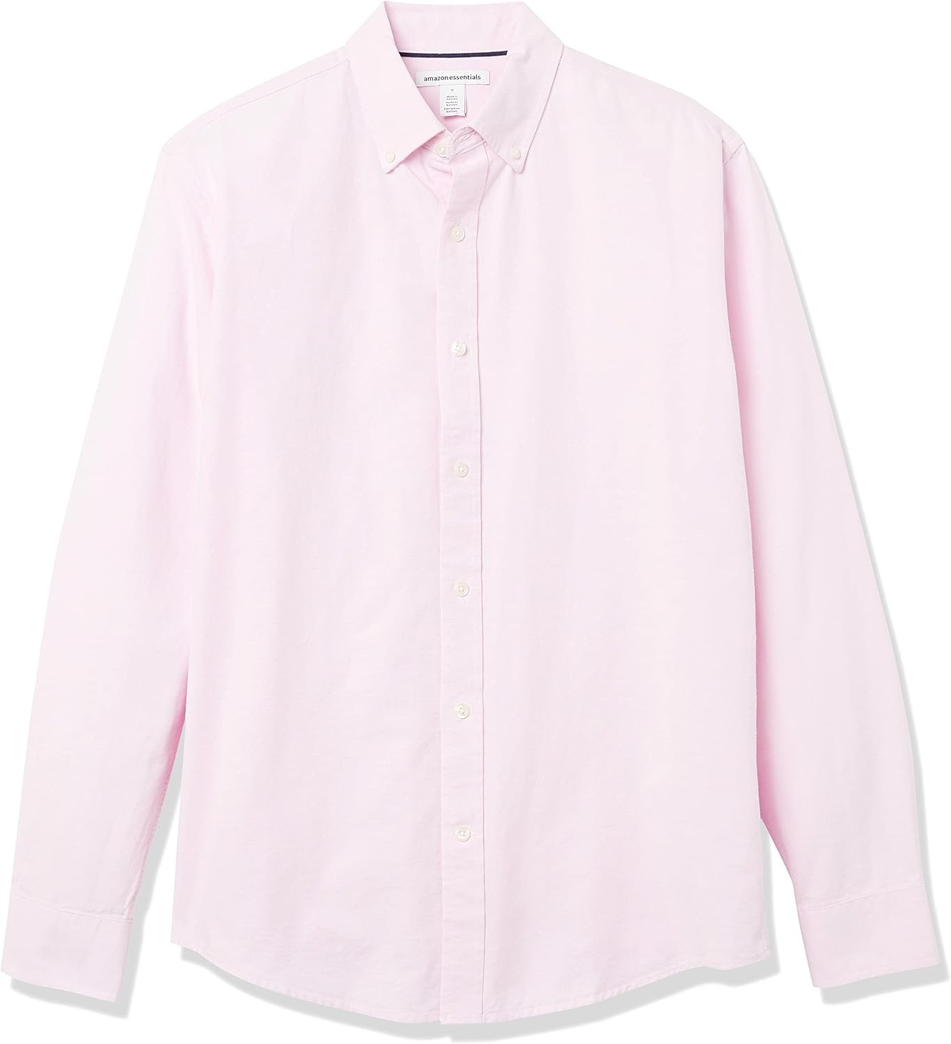 image:imageAmazon Essentials Mens LongSleeve RegularFit Cotton Thermal Waffle Knit ShirtPale Pink