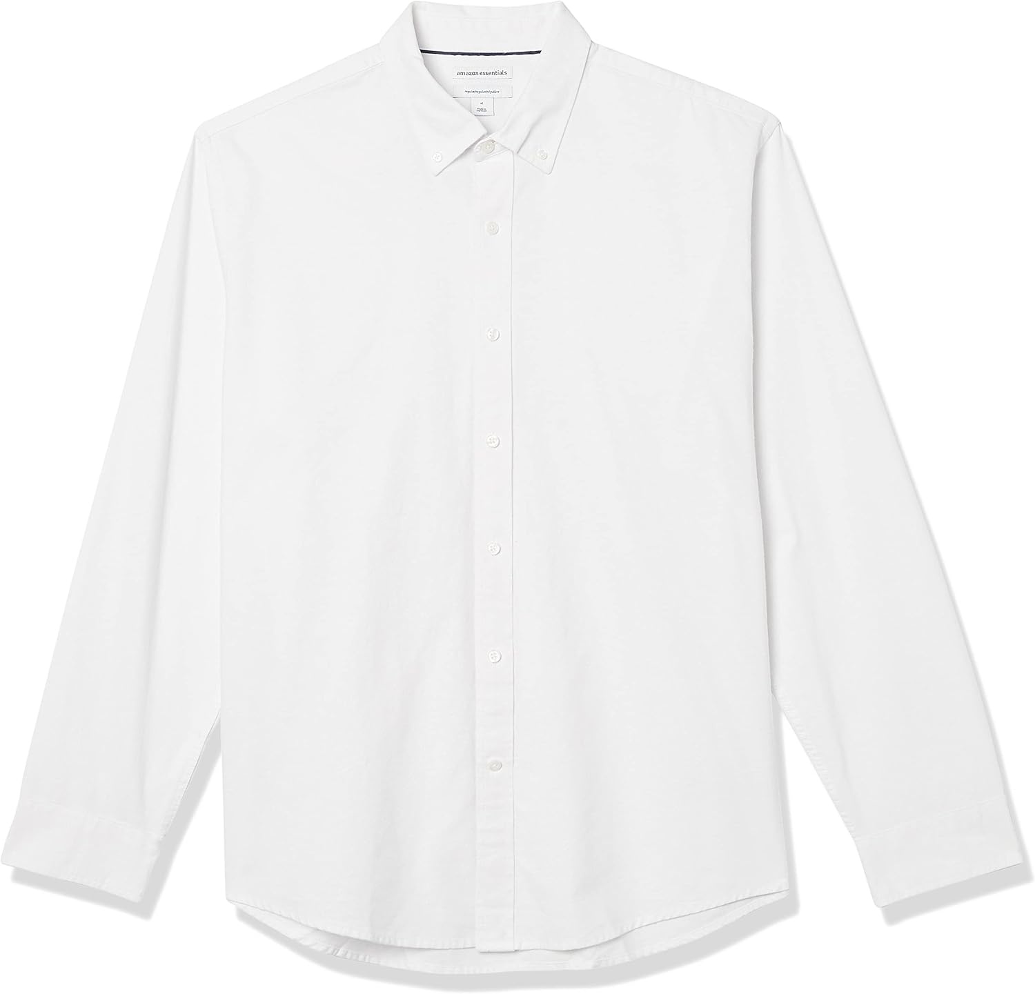 image:imageAmazon Essentials Mens LongSleeve RegularFit Cotton Thermal Waffle Knit ShirtWhite