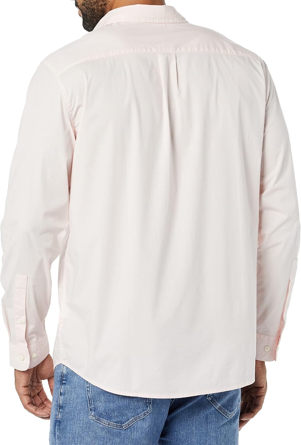 image:imageAmazon Essentials Mens LongSleeve RegularFit Stretch Poplin ShirtPink