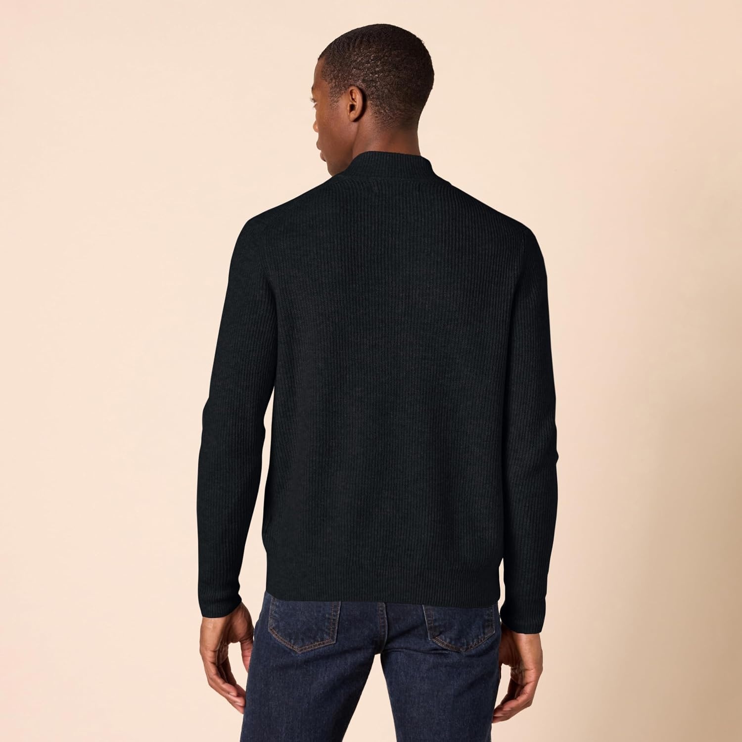 image:imageAmazon Essentials Mens LongSleeve Soft Touch Cotton Blend Henley SweaterBlack