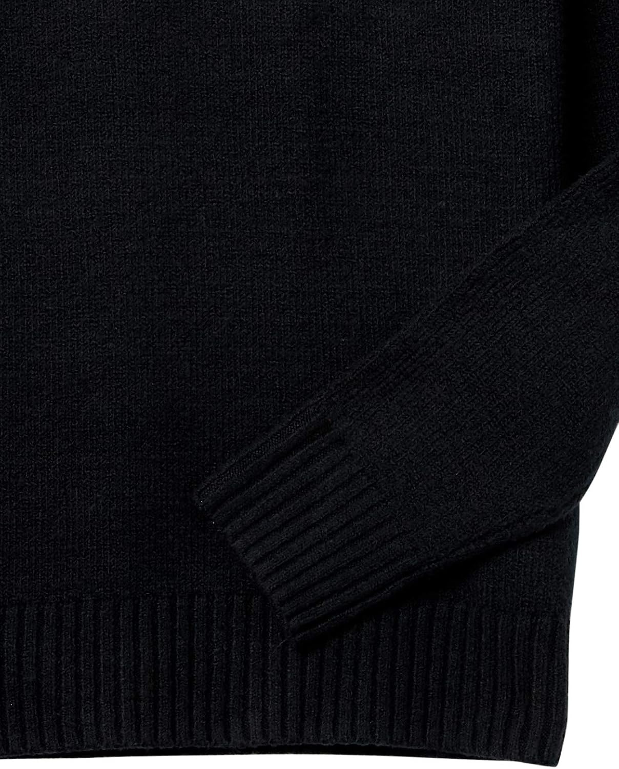 image:imageAmazon Essentials Mens LongSleeve Soft Touch Cotton Blend Turtleneck SweaterBlack