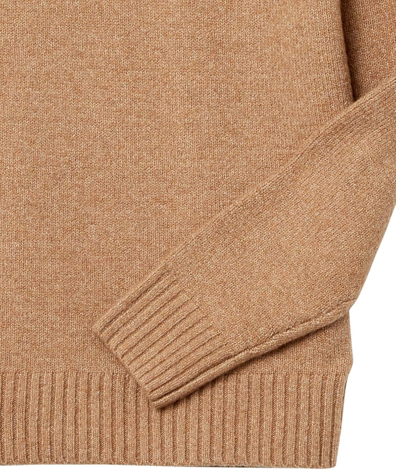 image:imageAmazon Essentials Mens LongSleeve Soft Touch Cotton Blend Turtleneck SweaterCamel