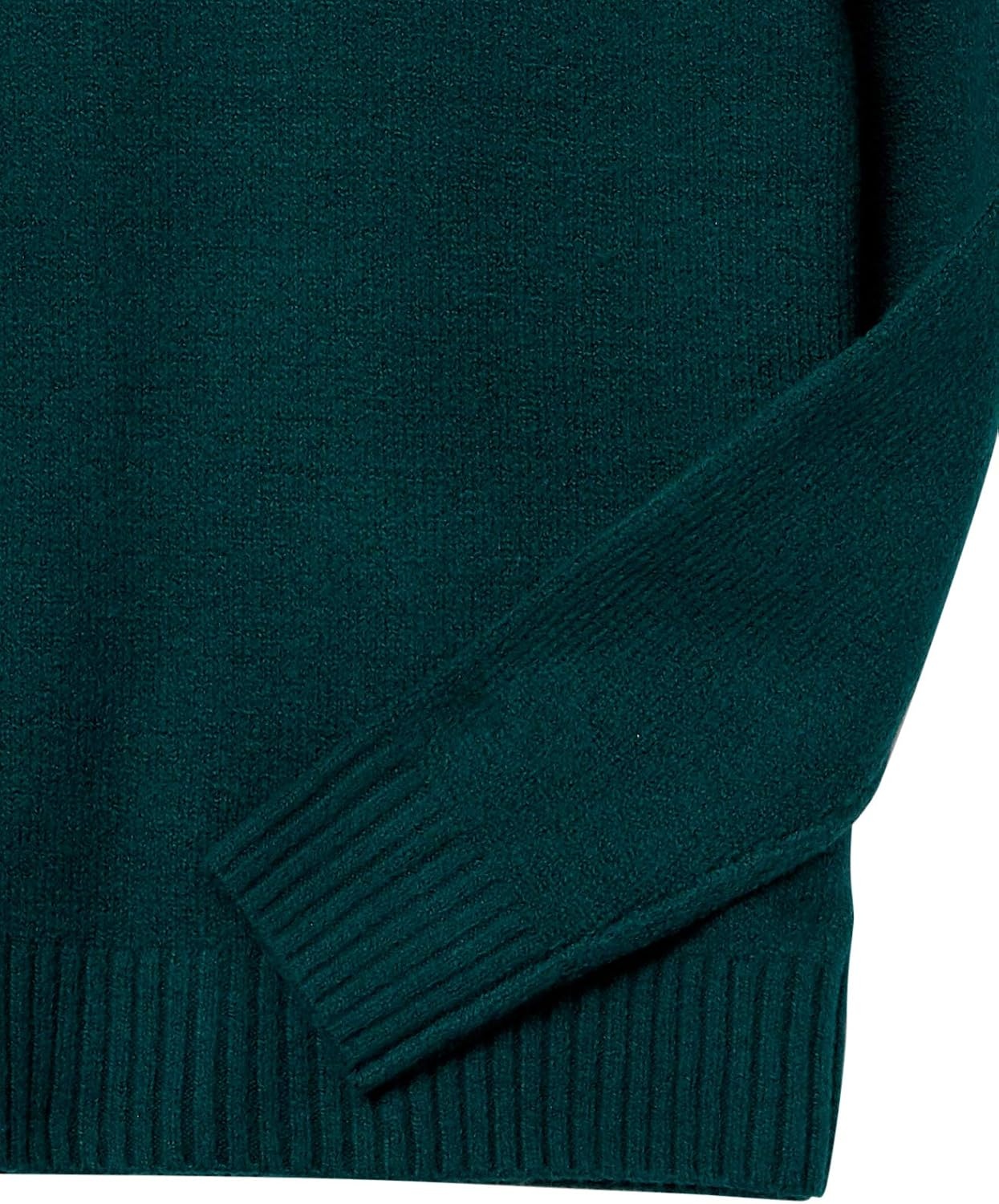 image:imageAmazon Essentials Mens LongSleeve Soft Touch Cotton Blend Turtleneck SweaterForest Green