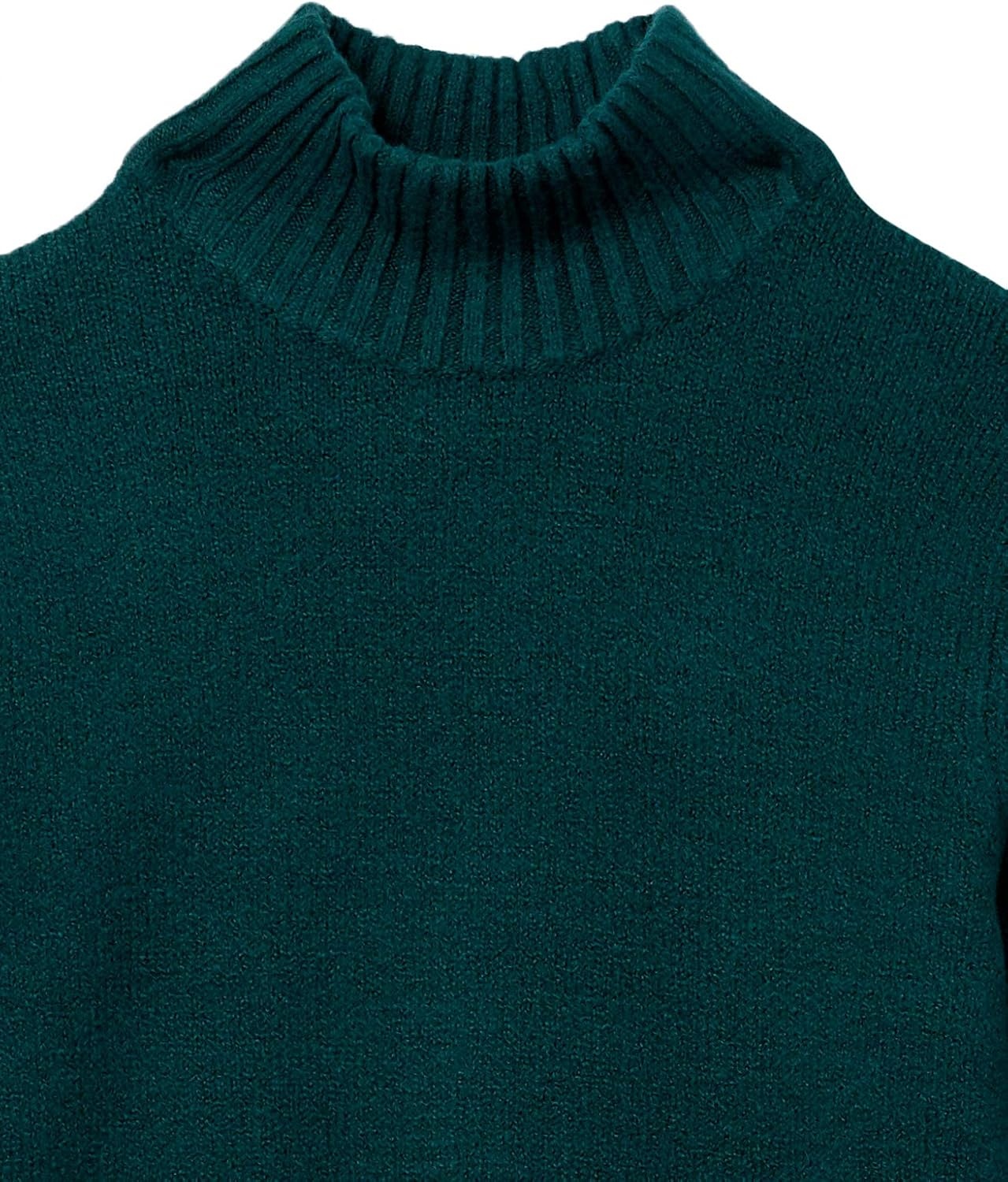 image:imageAmazon Essentials Mens LongSleeve Soft Touch Cotton Blend Turtleneck SweaterForest Green