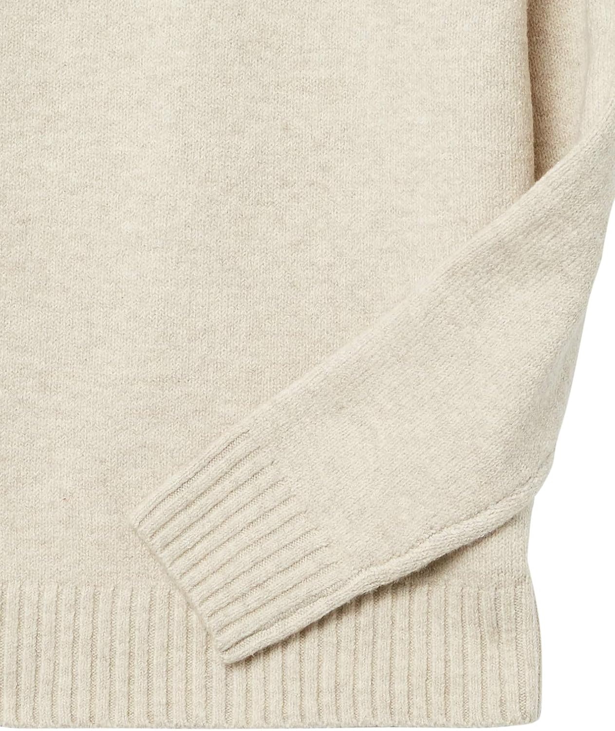 image:imageAmazon Essentials Mens LongSleeve Soft Touch Cotton Blend Turtleneck SweaterOffwhite
