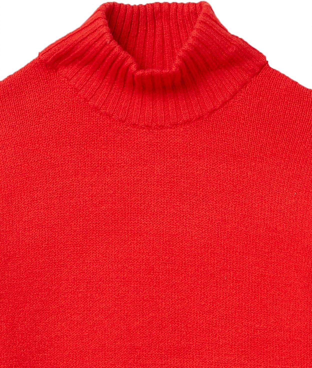 image:imageAmazon Essentials Mens LongSleeve Soft Touch Cotton Blend Turtleneck SweaterRed
