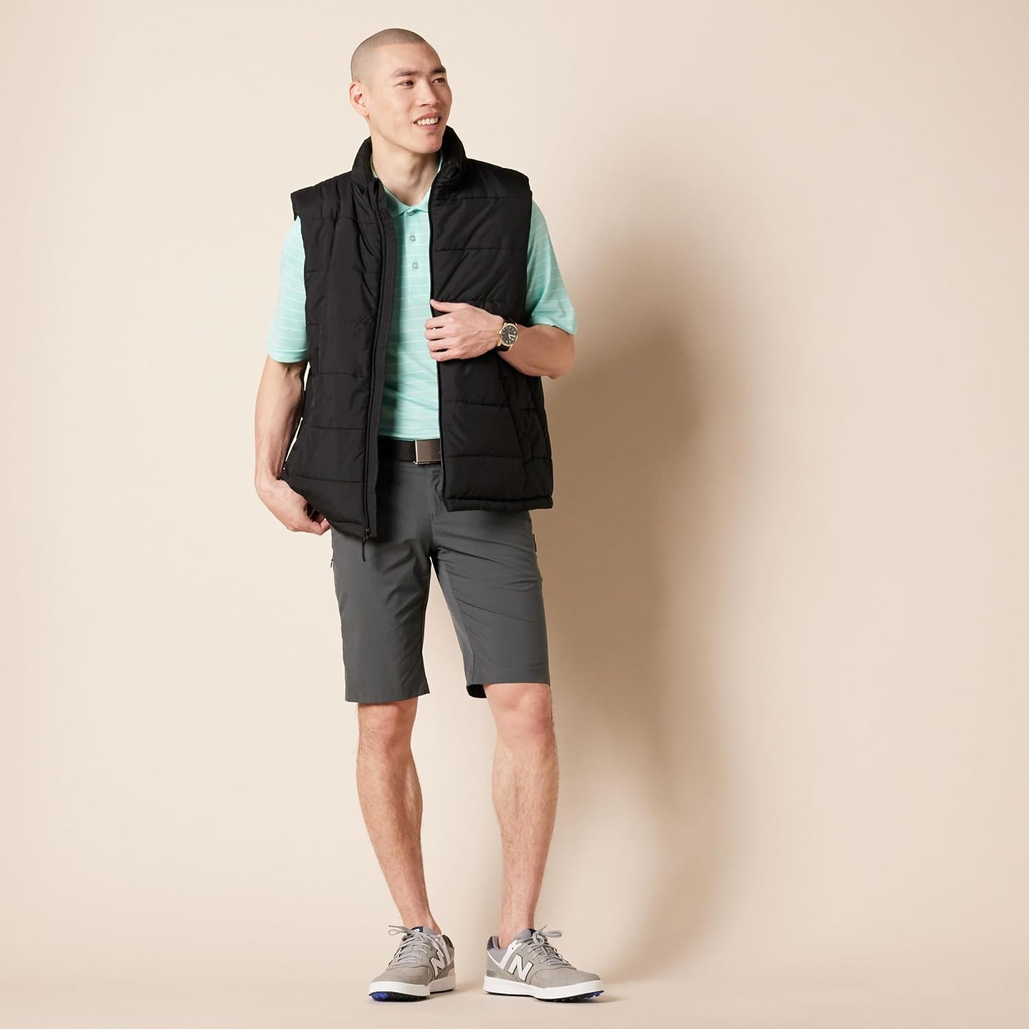 image:imageAmazon Essentials Mens Regular Fit Golf Polo Shirt MoistureWicking Quick Dry Recycled Polyester Short SleeveAqua Green
