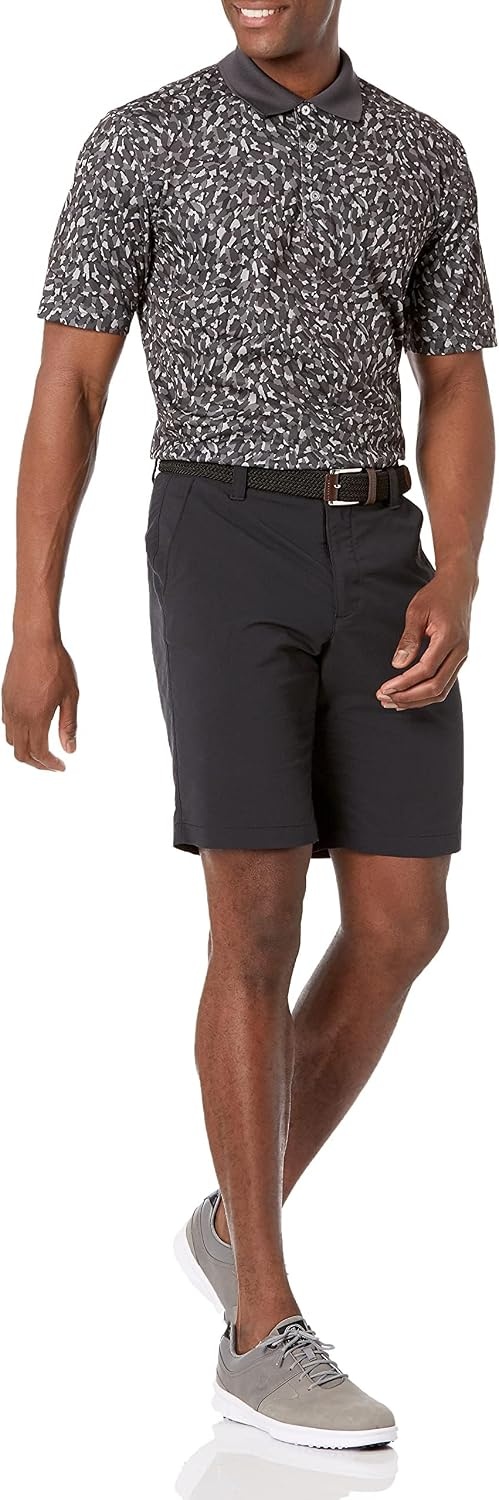 image:imageAmazon Essentials Mens Regular Fit Golf Polo Shirt MoistureWicking Quick Dry Recycled Polyester Short SleeveGrey Paint