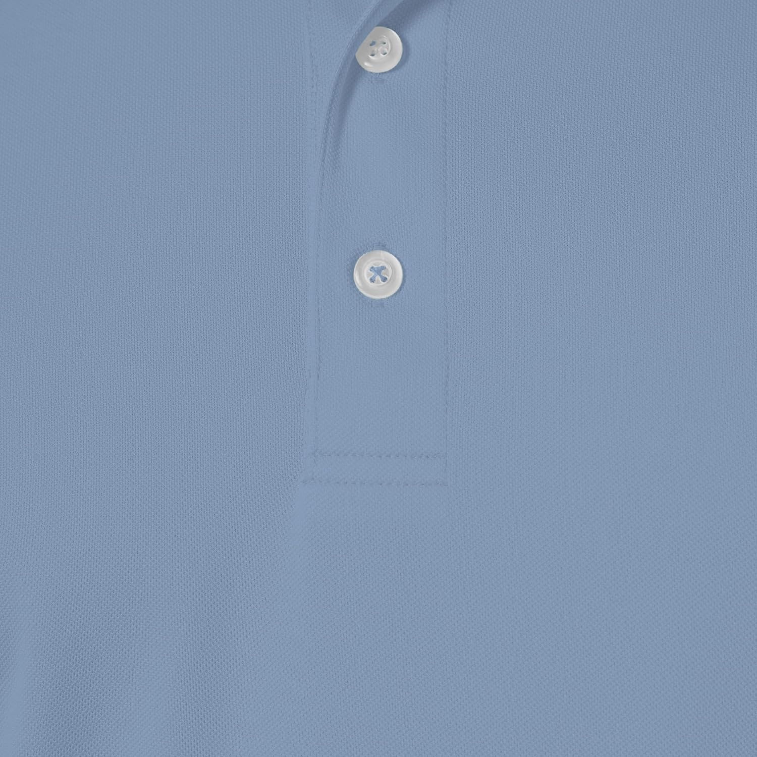 image:imageAmazon Essentials Mens Regular Fit Golf Polo Shirt MoistureWicking Quick Dry Recycled Polyester Short SleeveLight Blue