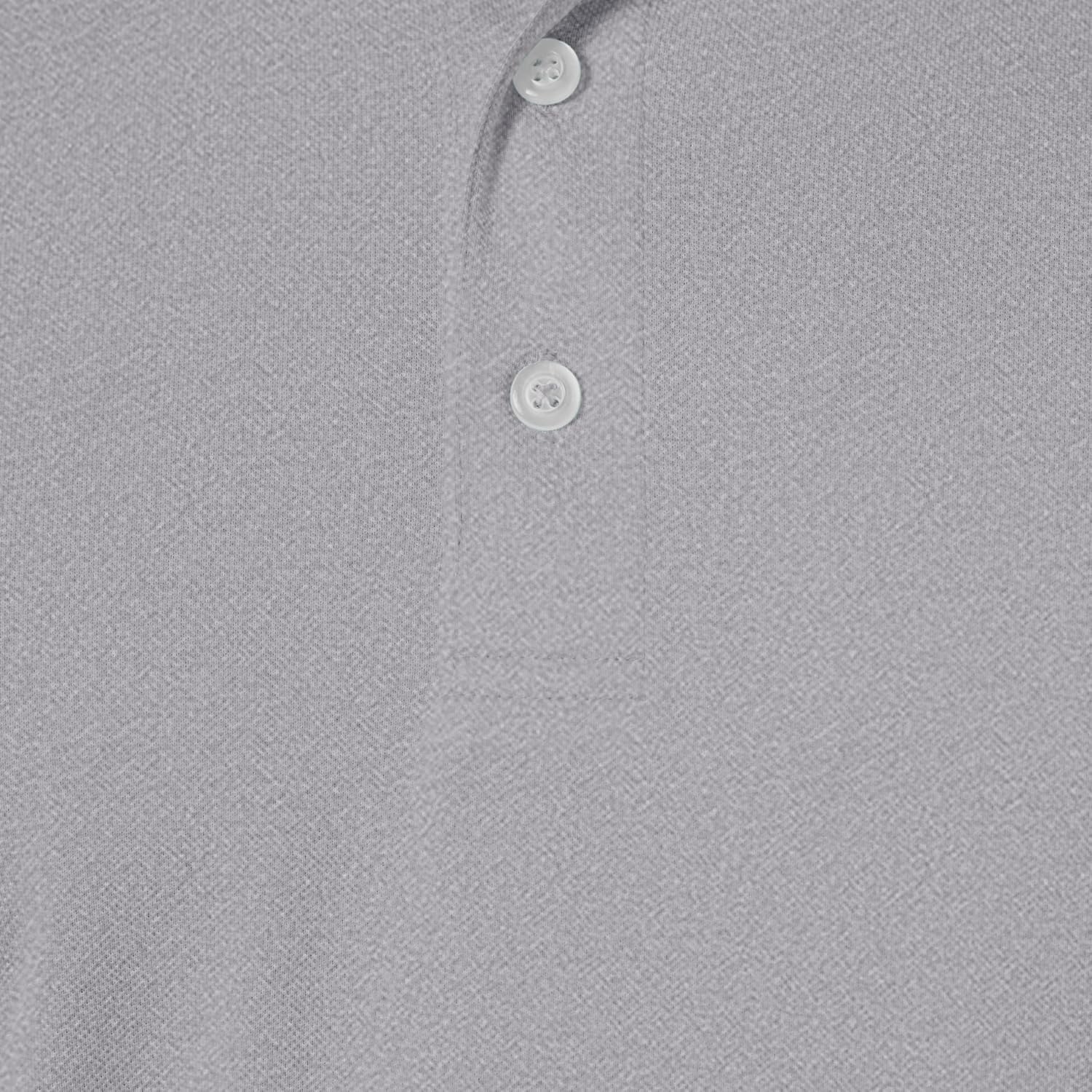 image:imageAmazon Essentials Mens Regular Fit Golf Polo Shirt MoistureWicking Quick Dry Recycled Polyester Short SleeveLight Grey Heather
