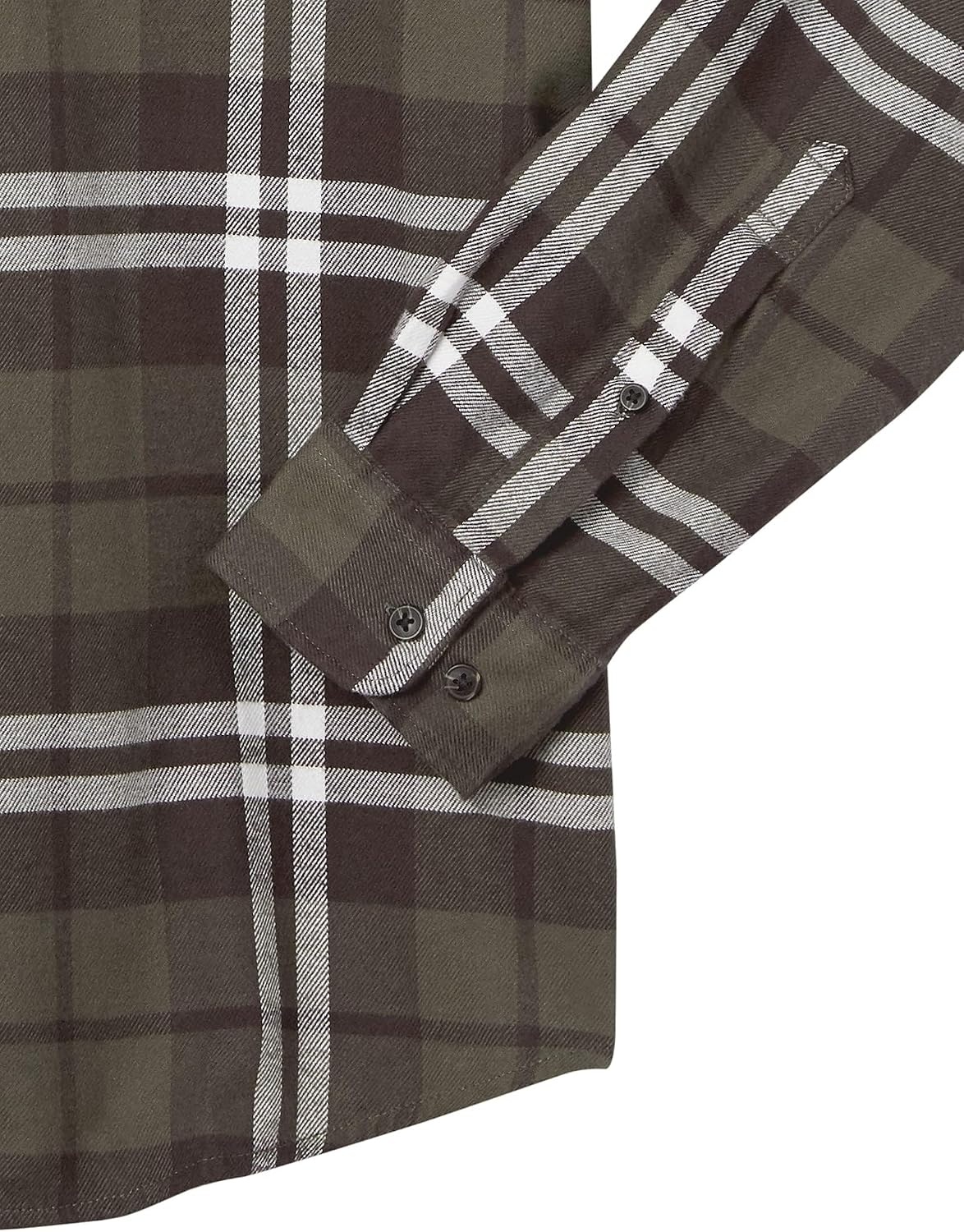 image:imageAmazon Essentials Mens Regular Fit LongSleeve Flannel Shirt Soft Brushed Cotton Lightweight yet WarmOlive Plaid