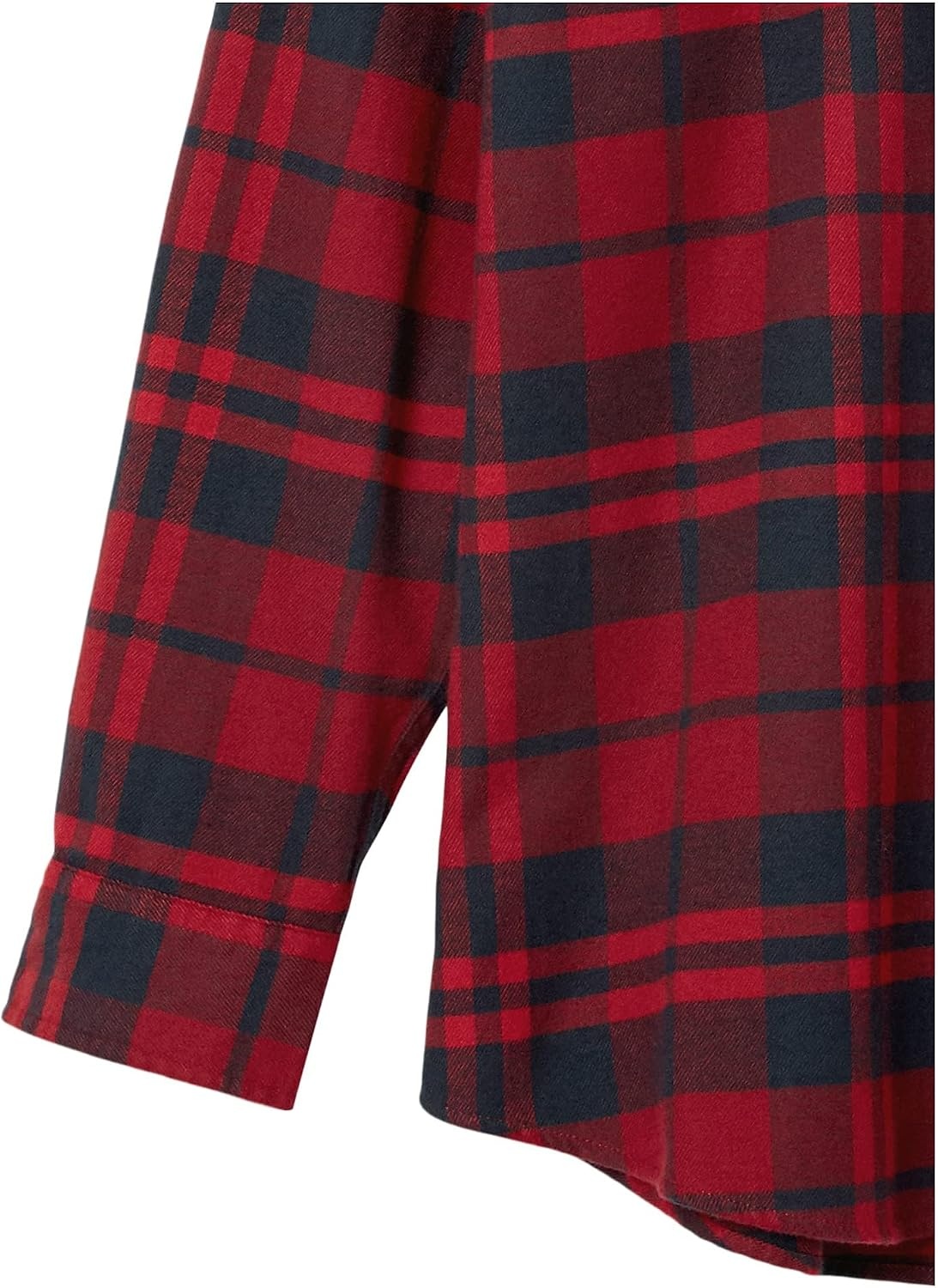 image:imageAmazon Essentials Mens Regular Fit LongSleeve Flannel Shirt Soft Brushed Cotton Lightweight yet WarmRed Plaid
