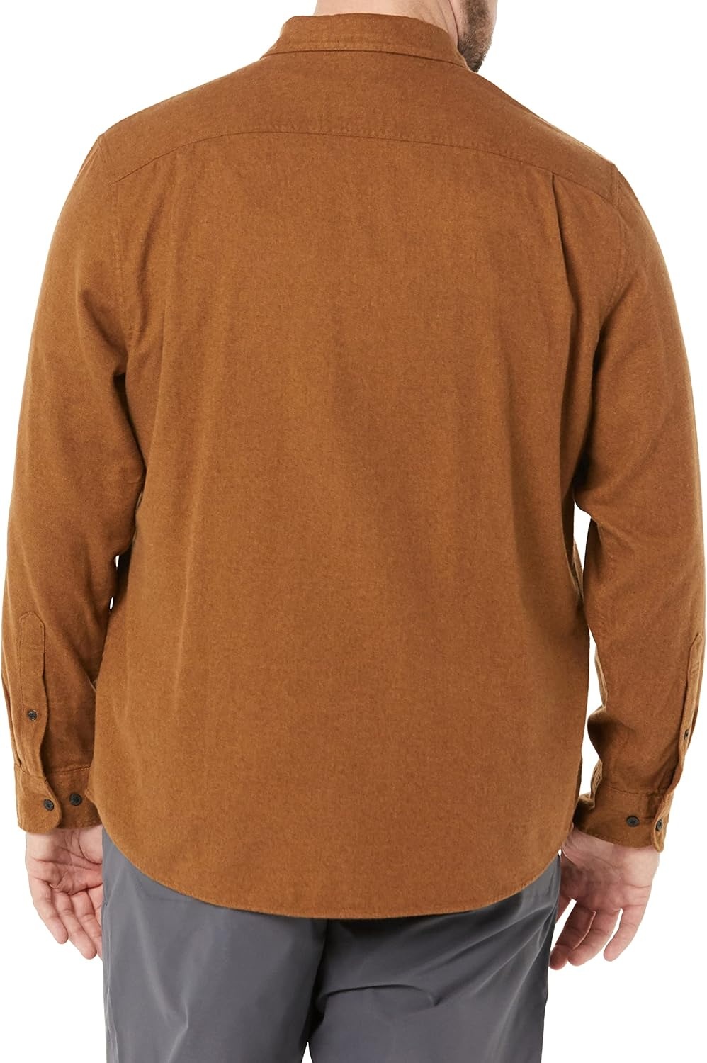 image:imageAmazon Essentials Mens Regular Fit LongSleeve Flannel Shirt Soft Brushed Cotton Lightweight yet WarmToffee Brown
