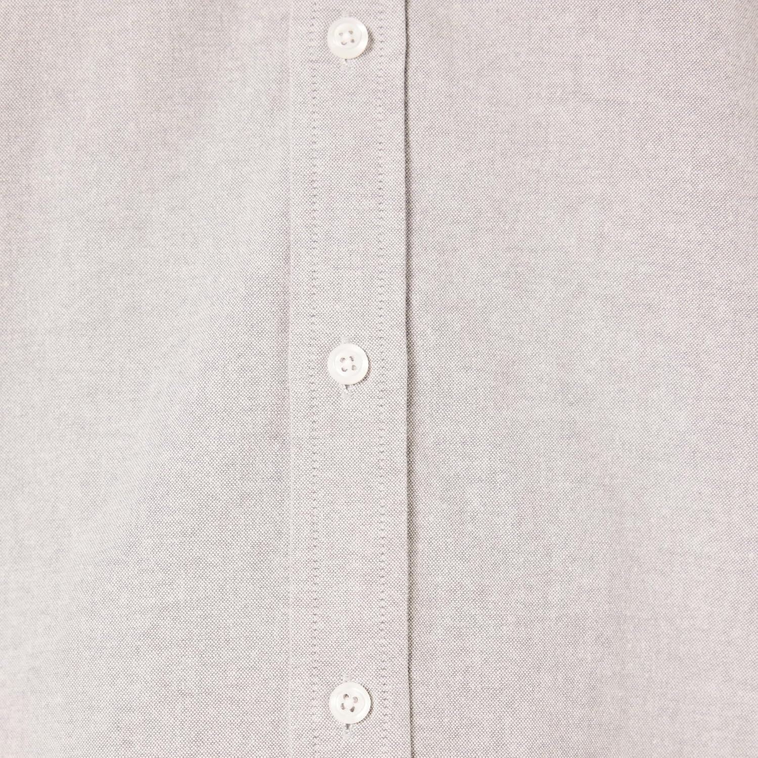 image:imageAmazon Essentials Mens RegularFit Long Sleeve Oxford Shirt 100 CottonGrey
