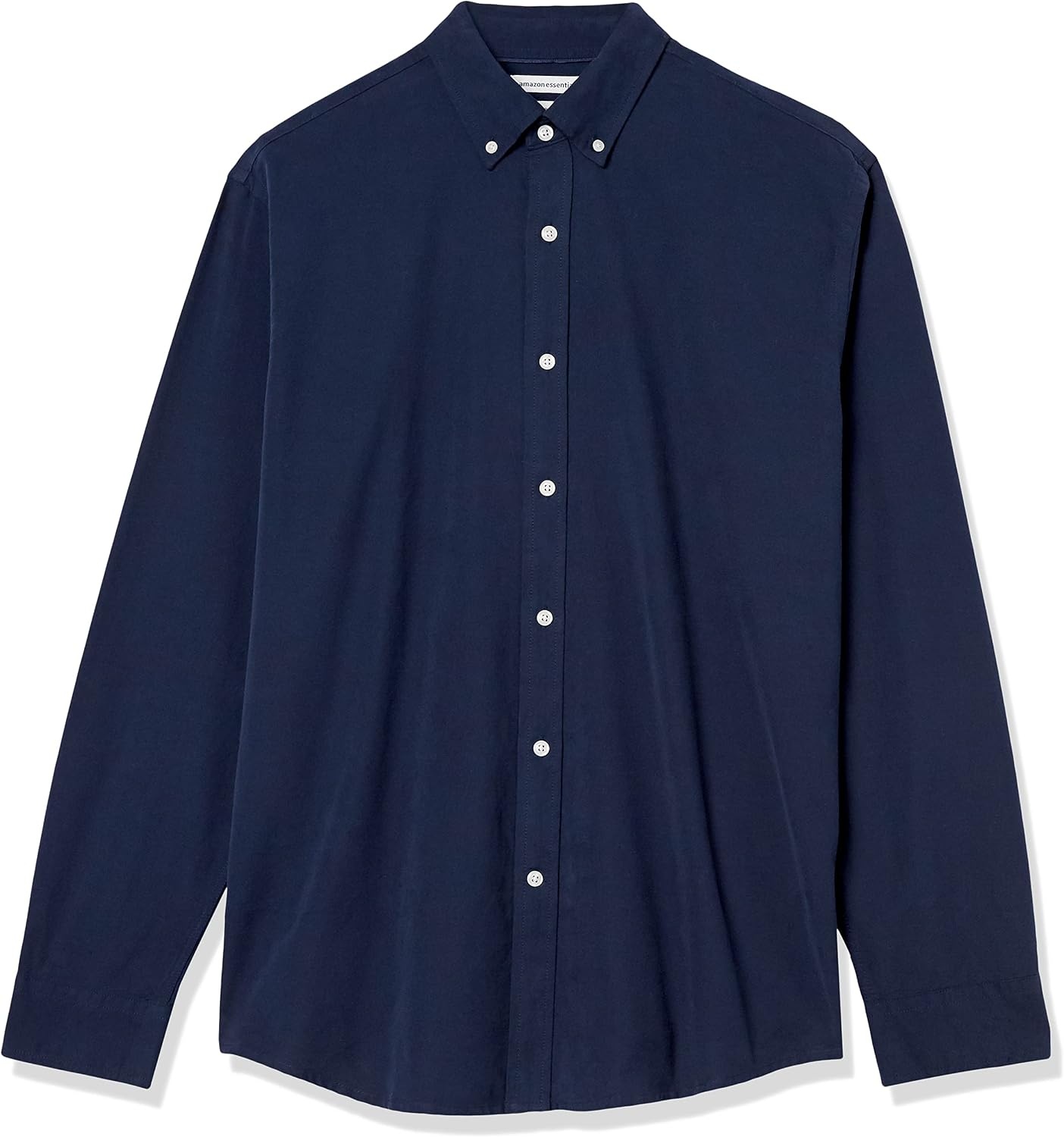 image:imageAmazon Essentials Mens RegularFit Long Sleeve Oxford Shirt 100 CottonNavy