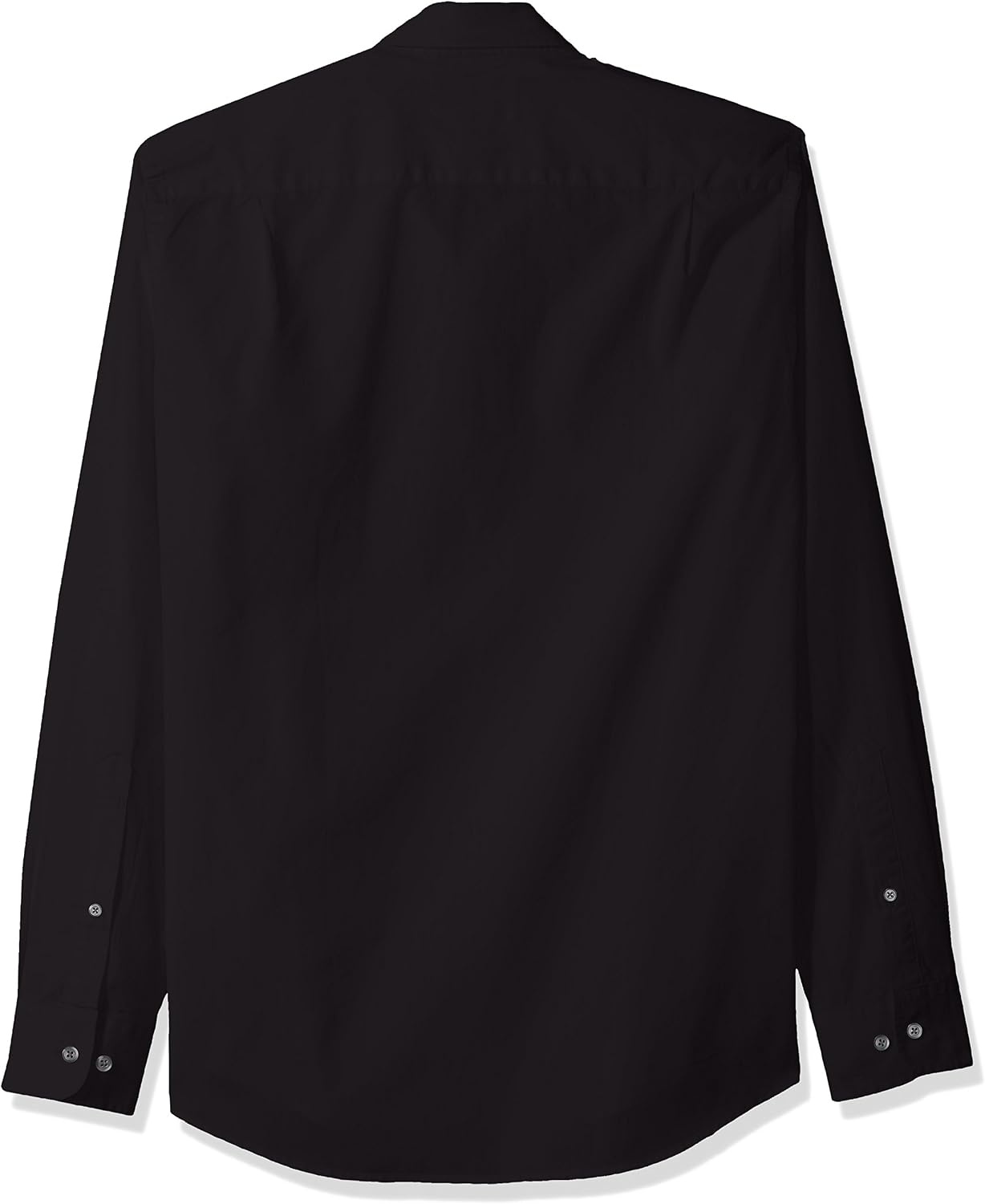 image:imageAmazon Essentials Mens RegularFit LongSleeve Casual Poplin Shirt Button Front Business Casual CollaredBlack