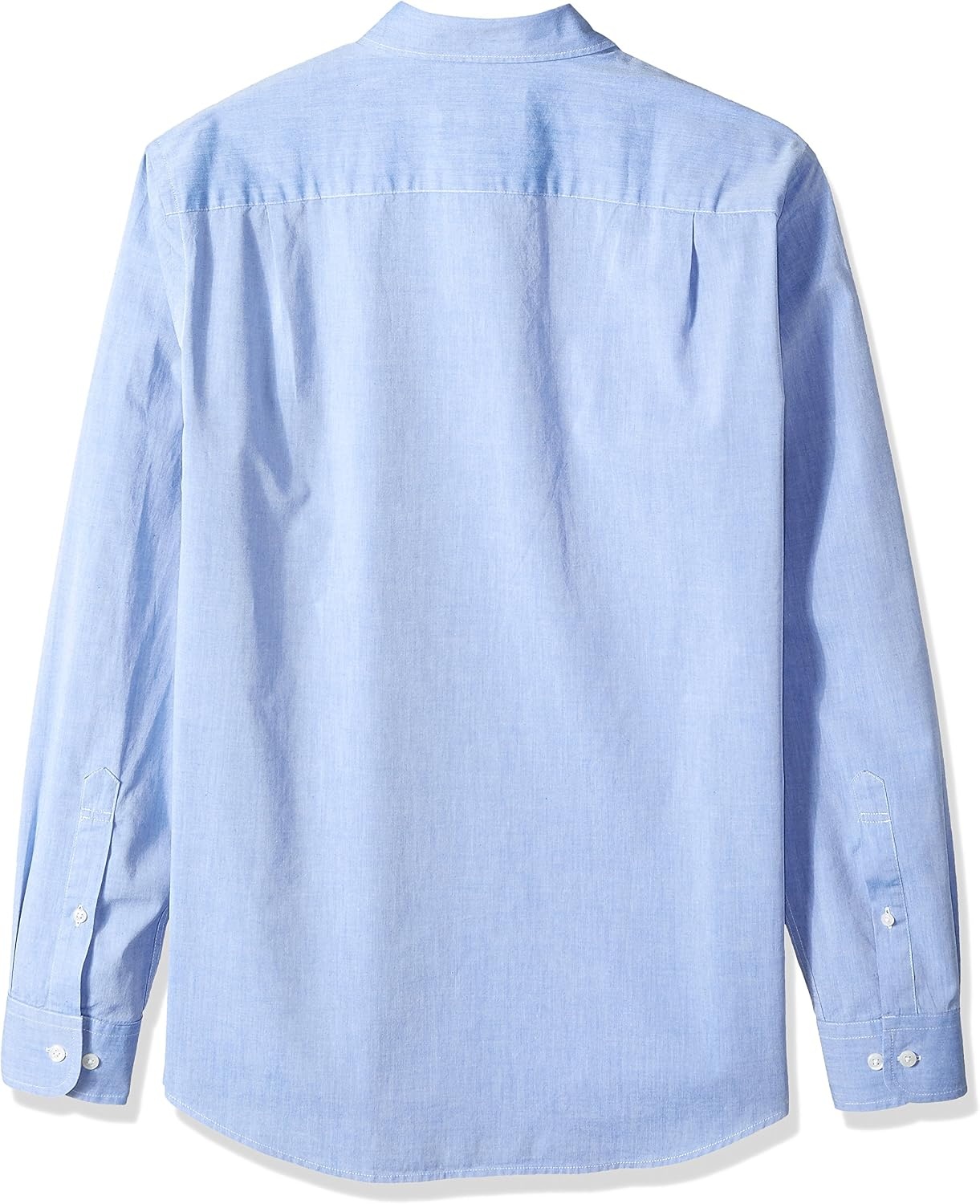 image:imageAmazon Essentials Mens RegularFit LongSleeve Casual Poplin Shirt Button Front Business Casual CollaredFrench Blue