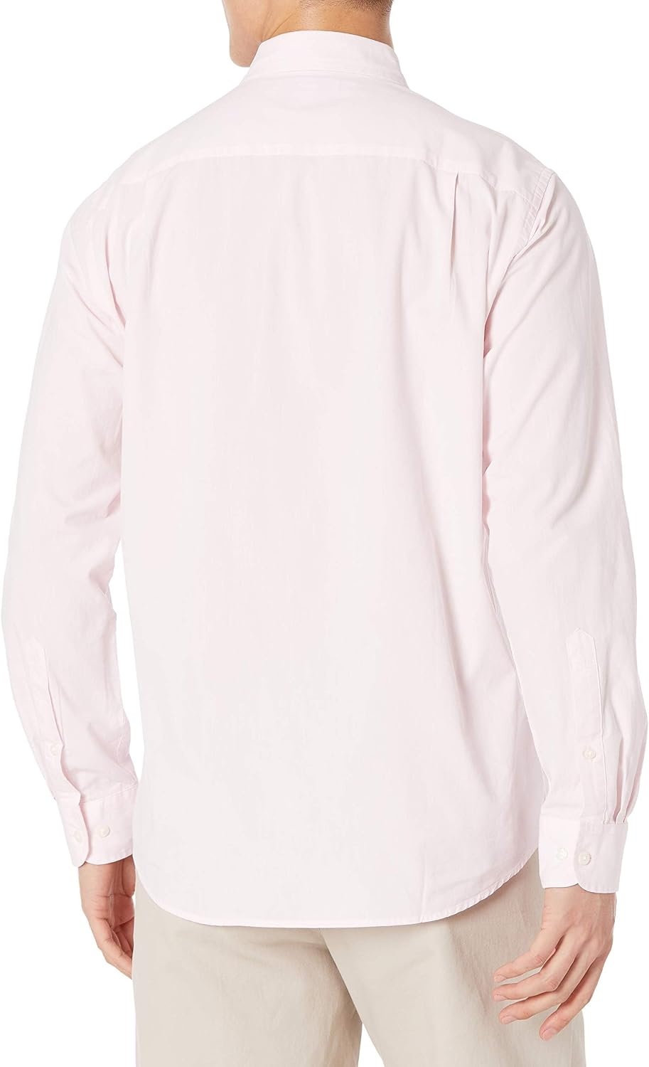 image:imageAmazon Essentials Mens RegularFit LongSleeve Casual Poplin Shirt Button Front Business Casual CollaredPink